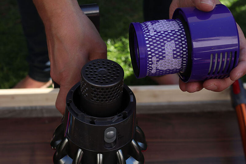 Удаление HEPA фильтра V10 Absolute